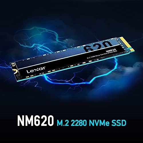 Lexar 2TB NM620 M. 2 2280 PCIe Gen3x4 NVMe Внатрешна SSD, До 3300mb / S Прочитајте