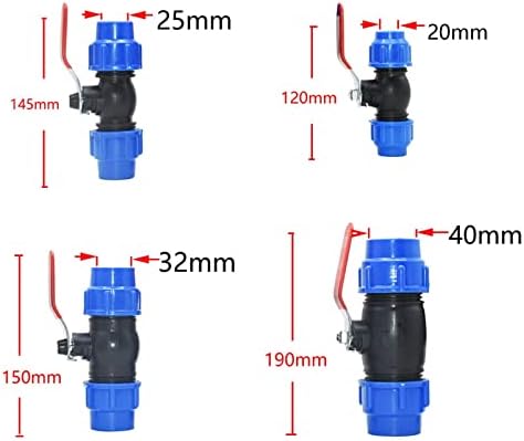 ЗТОМ 20/25/32/40/50/63мм Пластична Водоводна Цевка Конектор За Брз Топчест Вентил Те Сплитер За Вода Т-Тип Пе Цевка 3-Насочна Спојка