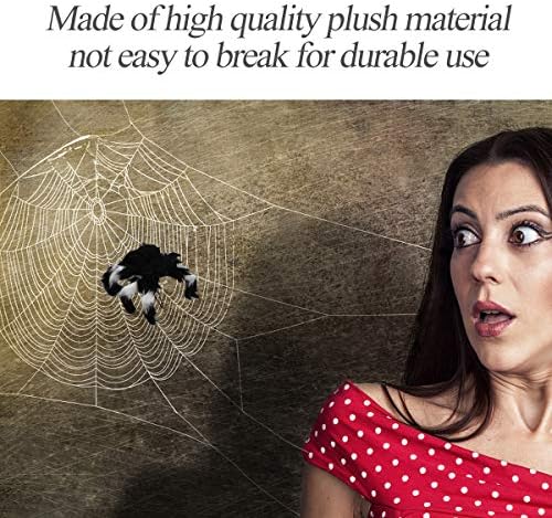 Doitool 2 парчиња плашлив за Ноќта на вештерките, пајакот на пајакот Веб веб -мрежење, прогонувани куќи за пајаци