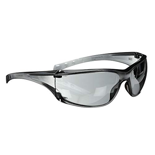 Безбедносни очила од 3 метри, виртуа АП, 20 пакувања, ANSI Z87, сива леќа на палто, сива рамка, странични штитови