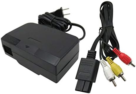 WGL AC адаптер за напојување и кабел за кабел за кабел N64