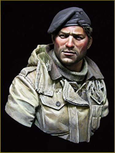 Goodmoel 1/10 WWII британски војник смола фигура на биста / непрекинат и необоен војник Die Cast комплет / LS-3729