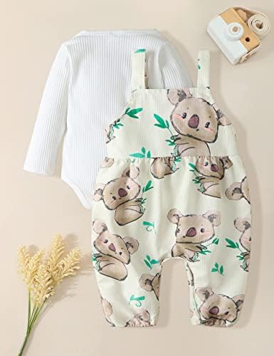 Облека за девојче од новороденче Lysink, цврста лента со долги ракави ромпер + панталони со комбинезони поставени новороденчиња есен зимски