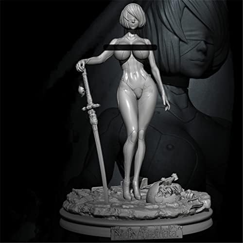 Goodmoel 1/24 Fantasy Agent Female Warrior Resin Wallier Model Model/Unassembled & Unpicted Miniauster комплет/TW-7354