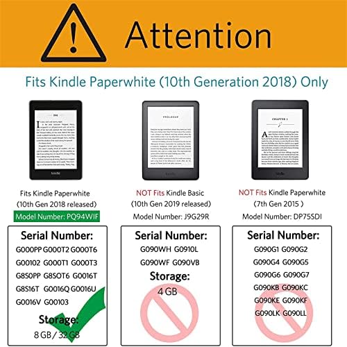 CCOO Slimshell 6 Инчен Случај За Kindle Paperwhite Со Автоматско Будење/Спиење-Одговара Само На 10-Та Генерација 2018 Година, Магнетна