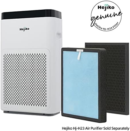 Hejiko H23 Прочистувач На Воздух со 2 H13 Вистински Хепа Резервни Замена Филтри Пакет, 1200 квадратни стапки Голема Соба Прочистувач На