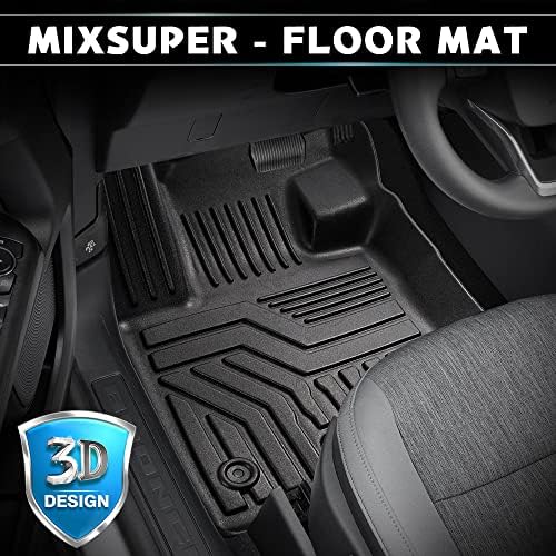 MixSuper Custom Fit For Fore Mats 2021-2023 Ford Bronco Sport Сите временски услови на подот, издржливи миризли од 1 и 2-ри ред теписи поставени
