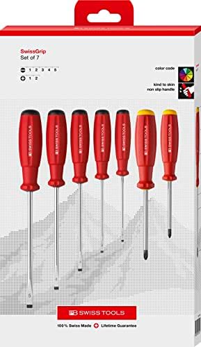 ПБ Швајцарски Алатки-Швајцарски Шрафцигер за дупчиња и филипс завртки, Модел 8250.КББ, Поставена Во Картонска Кутија, Шрафцигери