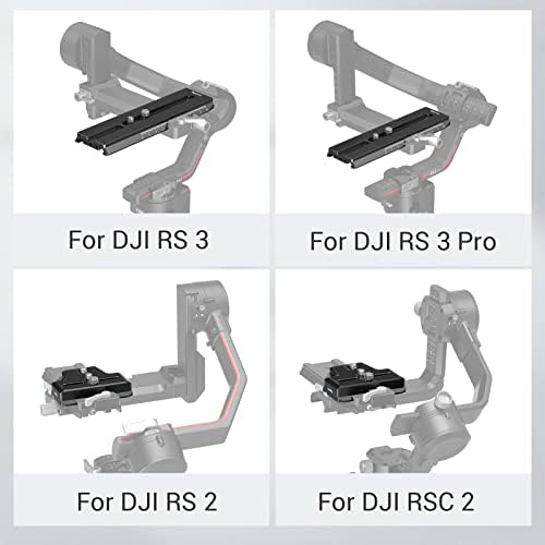 SmallRig Продолжена плоча за брзо ослободување за стандардниот стандард од типот ARCA компатибилен со DJI RS 2 / RSC 2 / RS 3 / RS 3 Pro