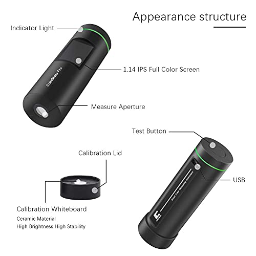 Unimal Colorimeter Smart Design Analysation за боја, прецизен мерач на бои, совпаѓање на бојата Поддршка Android iOS Windows