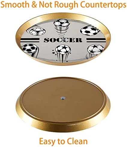 Фудбалски топки држач за чаши за тесто, 3 нивоа пластична златна торта штанд за маса за десерт, кула за кукавички кула, стојат решетка за тесто