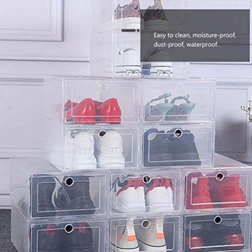 Цртери за складирање Cabilock Proplatable Storage Cox 6pcs Пластична кутија за чевли фиока за редење чевли кутии за складирање