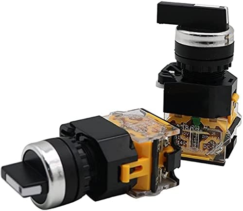 TINTAG 22mm селектор на копчето Ротари прекинувач за заклучување на моментот 2NO 1NO1NC 2 3 Позиција DPST 10A 400V прекинувач за