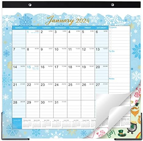 Магнетски календар за фрижидер - Магнетски календар 2023-2024, јули 2023 година - јуни 2025 година, 11,5 '' x 11,5 '', 24 месечен календар