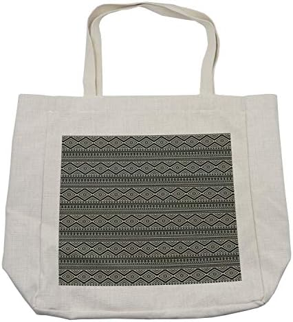 Амбесон југозападна торба за купување, шема античка култура геометриски мотиви, еко-пријателска торба за еднократна употреба за плажа на намирници