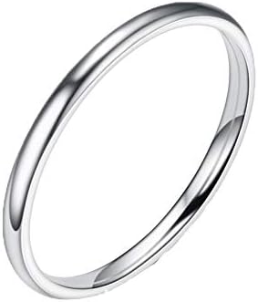 Не'рѓосувачки челик Едноставно ветување изјава прстен за жени мажи мода обичен миди палецот, тенки тенок стабилен опсег