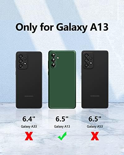 Дсаиро [3 во 1 За куќиштето Samsung Galaxy A13 5G, со Заштитник на Екранот од 2 Пакувања, Заштита На Камерата,Течна Силиконска Тенка Заштитна