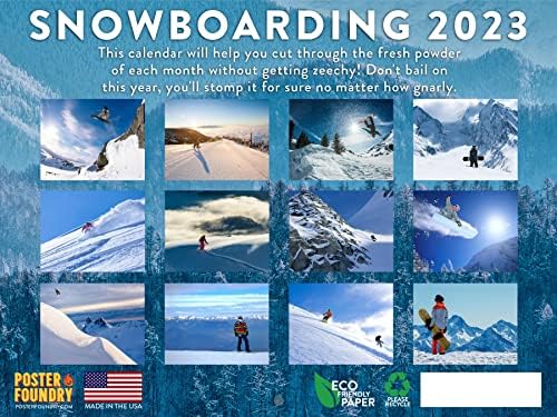 Календар За аикидо 2023 Месечни Календари За Закачување Ѕидови Подароци За Сноуборд Екстремни Спортови Зимски Спортови Снег