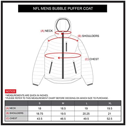 Ultra Game NFL Mens Full Zip Hood Puffer јакна