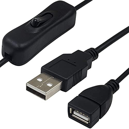 GutReise 11 Конектори DC Кабел за Напојување + USB Прекинувач Продолжен Кабел,Продолжен Кабел Со Прекинувач За Вклучување/Исклучување