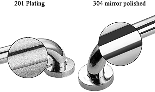 КРОДИ Грабне Барови За Бања, Полиран Финиш Када Грабне Бар, Ѕид-Монтирани Хендикепирани Безбедност Поддршка Железнички, Цврст Туш Не-Лизга