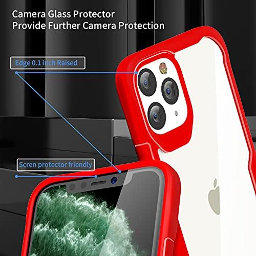 Наменет за iPhone 11 Pro Max Case, OreTech дизајниран за iPhone 11 Pro Max Case со 2 x заштитен стакло со заштитени стакло и 1 заштитник