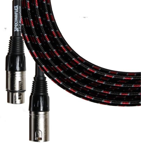 Кабел за микрофон со плетенка со спектрафлекс LO-Z, 20 стапки, твид