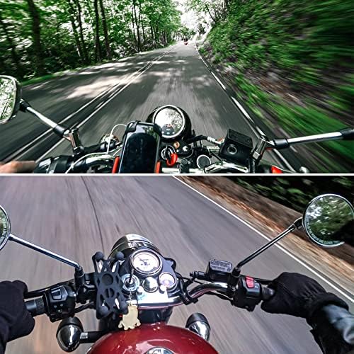 ХСУ моторцикл шлем за брадавици, монтирање пеперутка леплива монтажа компатибилна со GoPro Hero 11, 10, 9, 8, 7, 6, 5, 4, 3+, 3, 2, 1 HD, Акасо