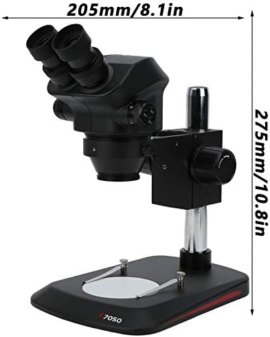 Fafeicy Биолошки Микроскоп, Стерео Микроскоп, 10 Пати Окуларот, 0,7-5 Пати Прилагодување, 20мм Висока Окулар, Навалена 45°, Микроскоп