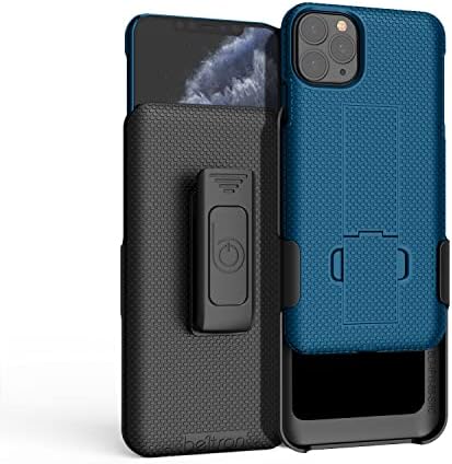 Beltron Case & Holder Combo за iPhone 11 Pro Max, Rugged Shell & Holder со вграден Kickstand Comptible со Apple iPhone 11 Pro Max - Pacific