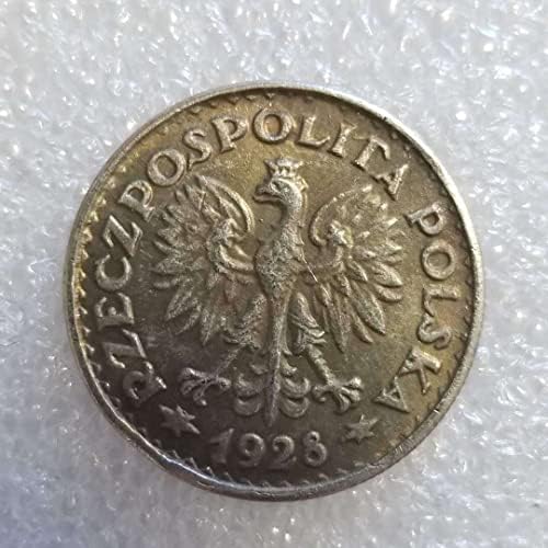 Антички Занает 1928-Полски Сребрен Долар #2169