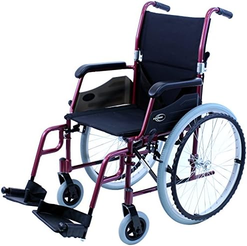 Karman LT-980-BD 24 фунта ултра лесна инвалидска количка, Бургундија