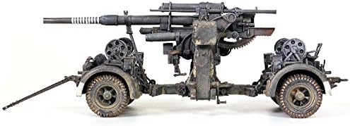 Германски германски светска војна од Втората светска војна 88мм пиштол со војник и сцена 1/32 пиштол за модел на диекаст