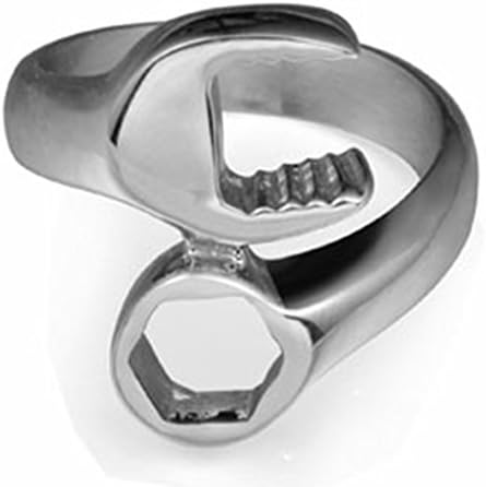Jude Jewelers од не'рѓосувачки челик клуч стил велосипедист прстен