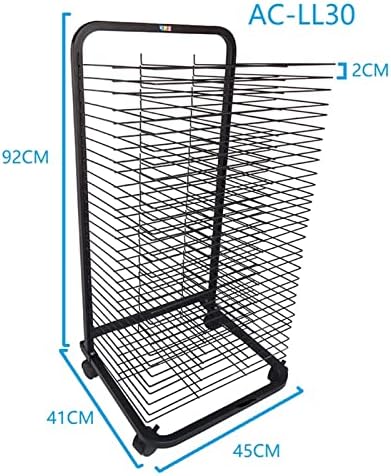 НЕОЧИ Решетки За Сушење, Решетка За Сушење Уметност, Решетка за Складирање На Подни Полици На Тркала, Идеална За Образовни Училишта И Полица