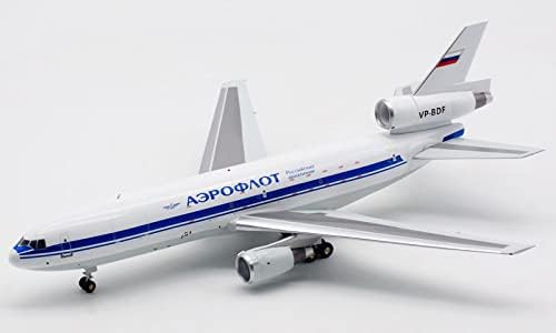 Inflate Aeroflot Russia Airlines McDonnell Douglas DC-10-40F VP-BDF 1: 200 Diecast Aircraft претходно изграден модел