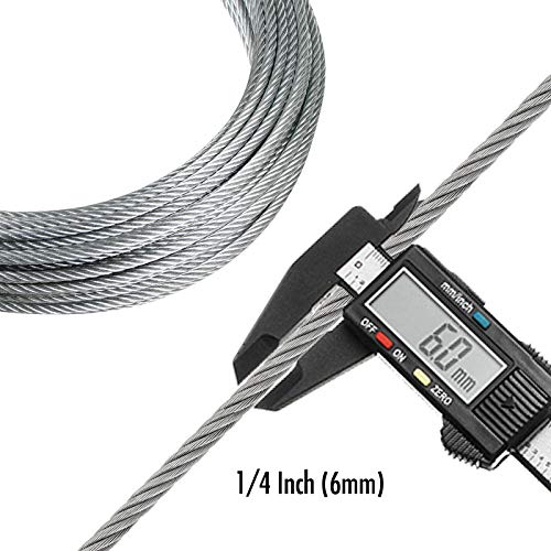 1/4 инчен галванизиран челичен кабел, Zipline Main Cabel