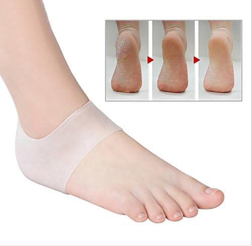 Медицински Силика Гел Пета Чорапи Нога Нега На Кожата Анти-Пукање Навлажнувачки Влошка1 Пар