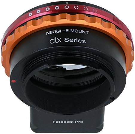 Fotodiox DLX леќи Адаптер за монтирање компатибилен со Nikon F Mount G-Type D/SLR леќи до Sony Alpha E-Mount без огледални камери