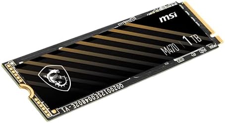 MSI M470 M. 2 2280 1TB PCI-Express 4.0 x4 nvme 1.3 3d Nand Внатрешна Цврста Состојба Диск, Пакет Со Mytrix Ладилник Ладилник 2280 m. 2 Ssd Двострани Топлина Мијалник Со Силиконски Термички Рампа ЗА P