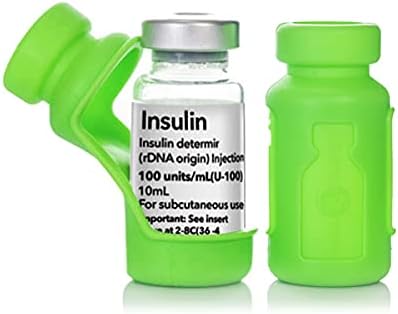 Безбедна вијала за домашни миленици - Заштитник на шише со инсулин/ракав за дијабетес - одговара на 10мл инсулин Prozinc - 2 пакет