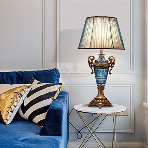 Genigw ретро европски стил табела стаклена смола Декоративна ламба за креветчиња Декоративно осветлување табела за ламба