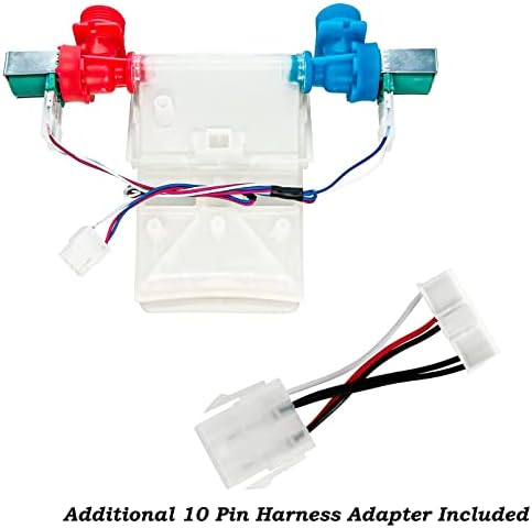 W11101906 W11210463 ntw4516fw3 Washer Washing Water Inlet Valve Compatible with whirl-pool, ama-na, cro-sley Washer - Replaces AP6329219,