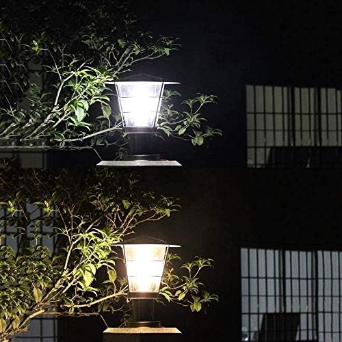 Zjhyxyh Едноставни градинарски светла, светла за столбови во портата, градинарски вили на отворено водоотпорен порта wallидни светла пејзажни светла
