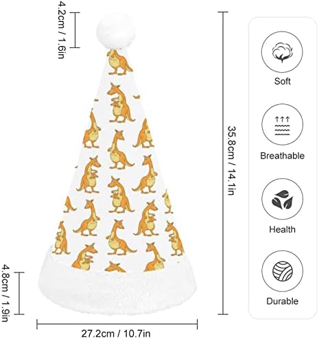 Смешни Кенгури Божиќна Капа На Дедо мраз За Празникот На Црвената Божиќна Капа Ги Фаворизира Новогодишните Празнични Забави