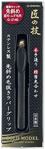 Јапонски Производи За Убавина Изработка од нерѓосувачки челик дестинација дијагонални пинцети Гумени Зафат Злато Г-2140