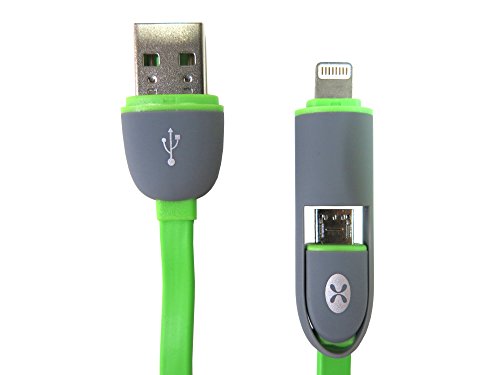 Ворсон 2 во 1 молња &засилувач; Микро-USB ДО USB Полнењединк Кабел