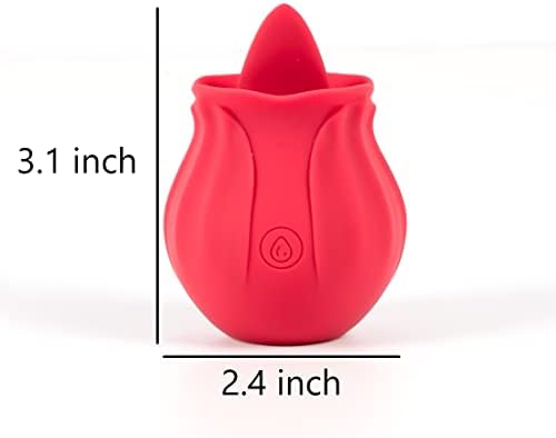 Роуз секс играчка за жени - Јазикот за задоволство на жената Лижејќи мини клиторен вибратор стимулатор со 10 вибрирачко задоволство за стимулација на клиторис и бра