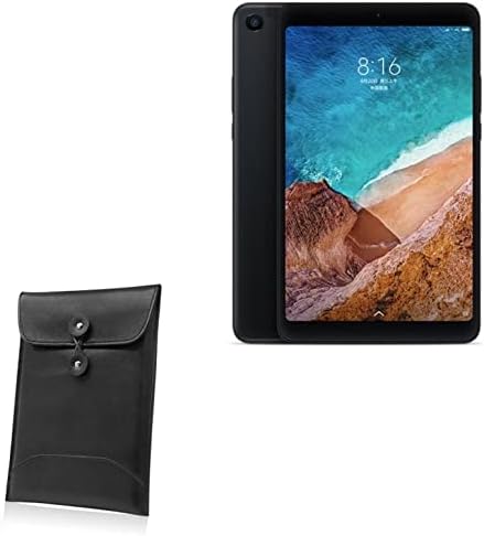 Case Boxwave Case for Xiaomi Mi Pad 4 - Неро кожен плик, кожен стил на паричник во стилот на паричникот за Xiaomi Mi Pad 4, Xiaomi Mi Pad 4, PAD 3