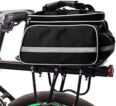 Блуски торби за велосипеди за велосипеди заден решетка, велосипедска паниерска торба водоотпорна за задниот носач, торба за седло